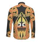 Personalised New Zealand Te Tairawhiti Long Sleeve Button Shirt Maori Koru Pattern