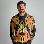 Personalised New Zealand Te Tairawhiti Long Sleeve Polo Shirt Maori Koru Pattern