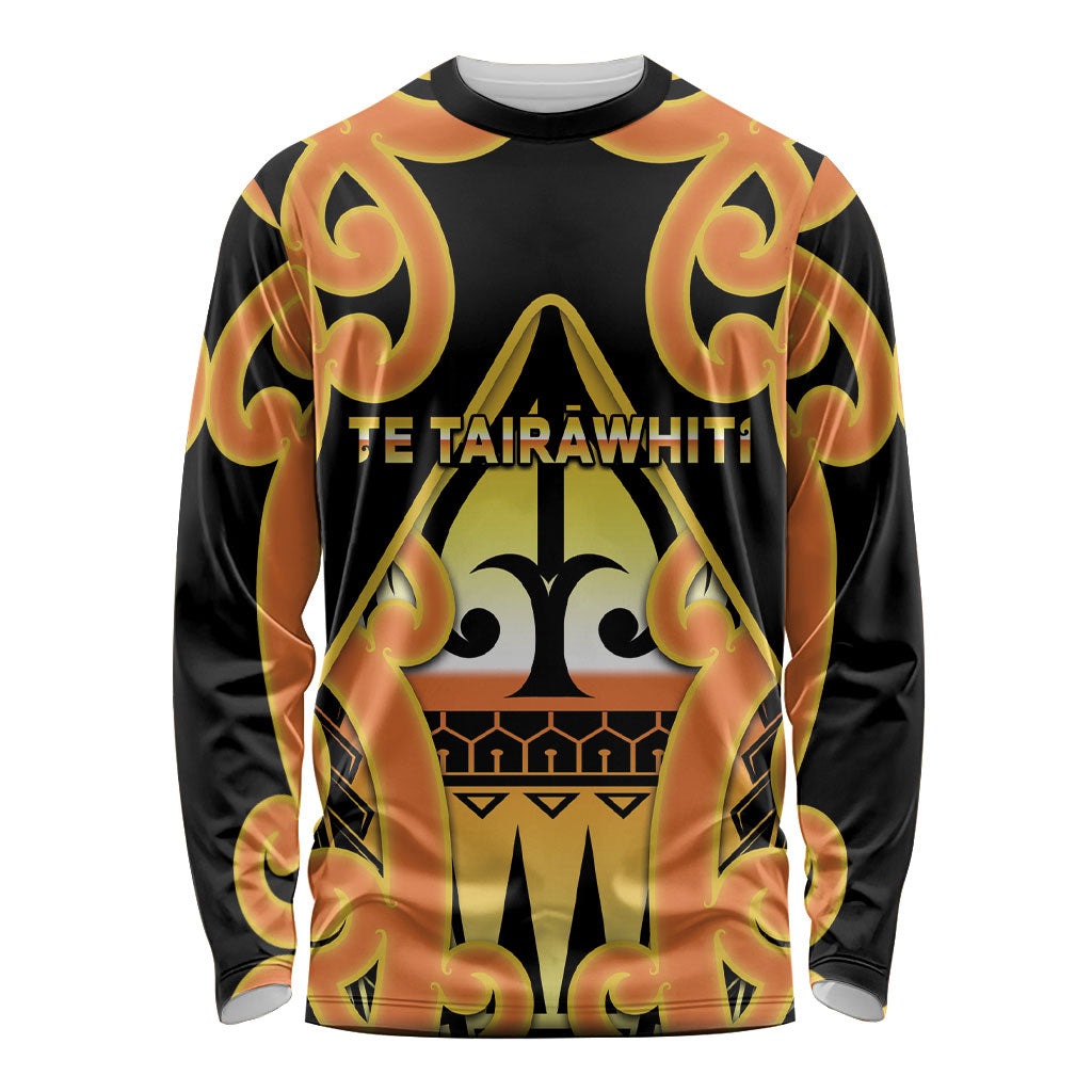 Personalised New Zealand Te Tairawhiti Long Sleeve Shirt Maori Koru Pattern