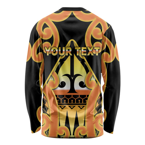 Personalised New Zealand Te Tairawhiti Long Sleeve Shirt Maori Koru Pattern