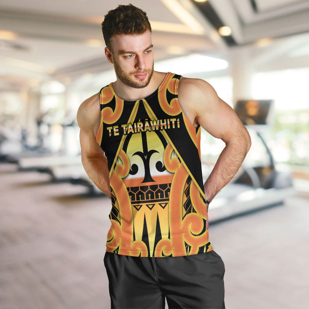 Personalised New Zealand Te Tairawhiti Men Tank Top Maori Koru Pattern