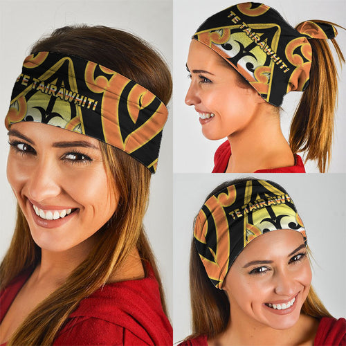 New Zealand Te Tairawhiti Neck Gaiter Maori Koru Pattern