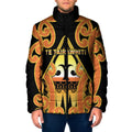 Personalised New Zealand Te Tairawhiti Padded Jacket Maori Koru Pattern