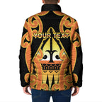 Personalised New Zealand Te Tairawhiti Padded Jacket Maori Koru Pattern