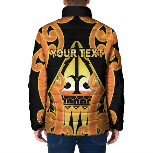Personalised New Zealand Te Tairawhiti Padded Jacket Maori Koru Pattern