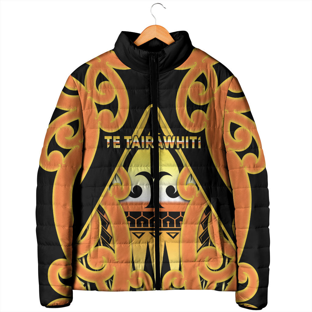 Personalised New Zealand Te Tairawhiti Padded Jacket Maori Koru Pattern