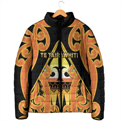 Personalised New Zealand Te Tairawhiti Padded Jacket Maori Koru Pattern