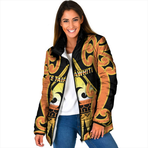 Personalised New Zealand Te Tairawhiti Padded Jacket Maori Koru Pattern