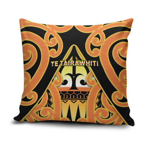 New Zealand Te Tairawhiti Pillow Cover Maori Koru Pattern
