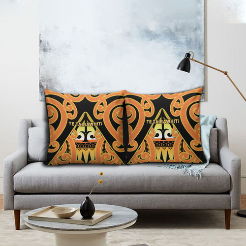 New Zealand Te Tairawhiti Pillow Cover Maori Koru Pattern