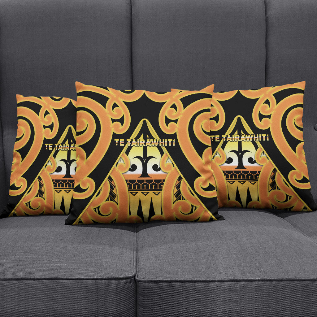 New Zealand Te Tairawhiti Pillow Cover Maori Koru Pattern