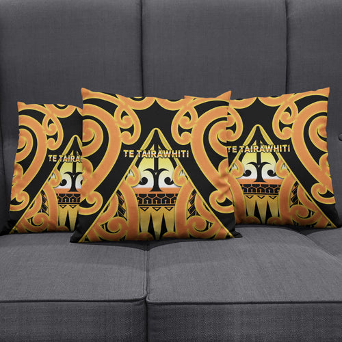 New Zealand Te Tairawhiti Pillow Cover Maori Koru Pattern