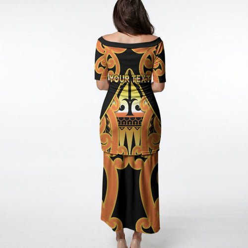 Personalised New Zealand Te Tairawhiti Puletasi Maori Koru Pattern