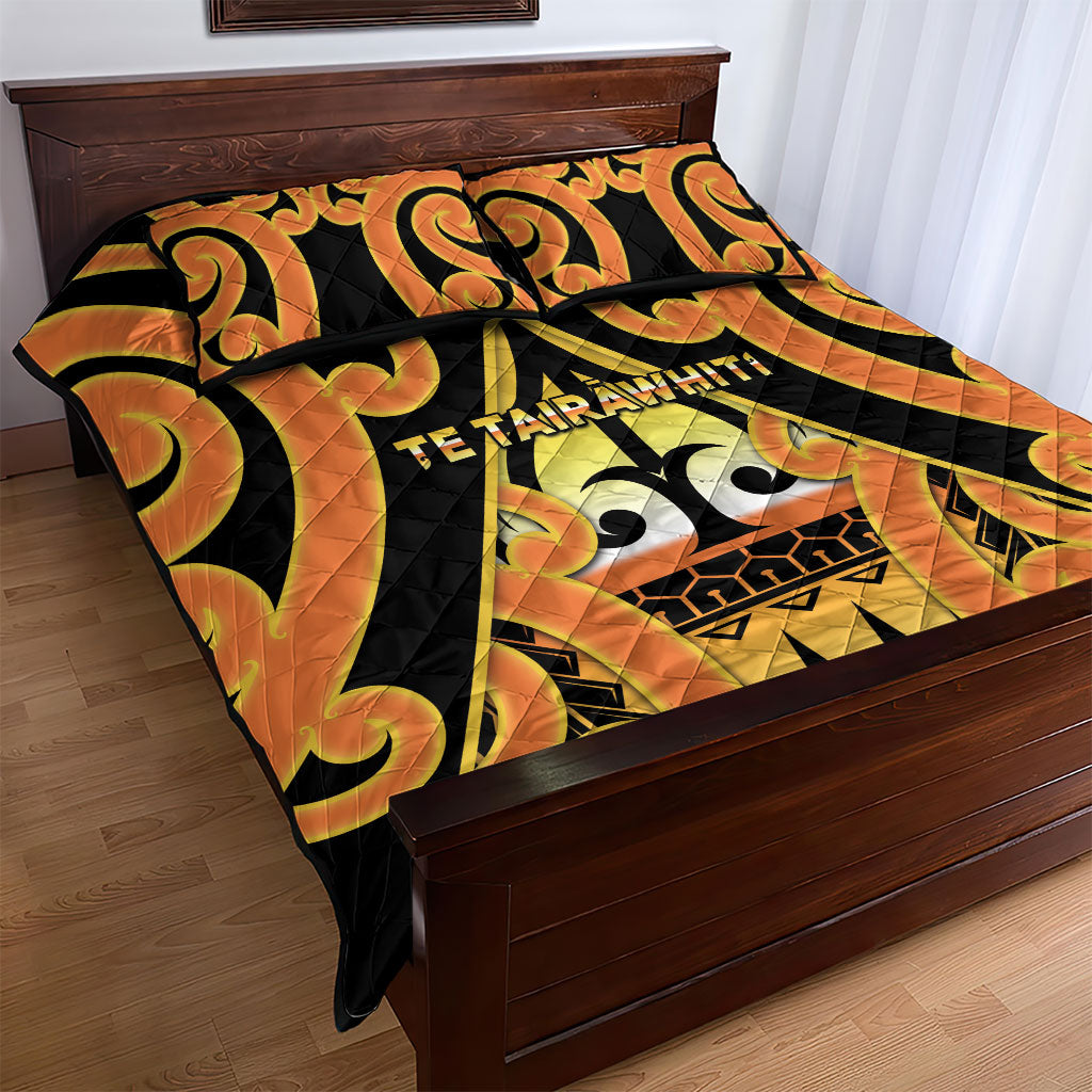 New Zealand Te Tairawhiti Quilt Bed Set Maori Koru Pattern
