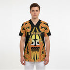 Personalised New Zealand Te Tairawhiti Scrub Top Maori Koru Pattern