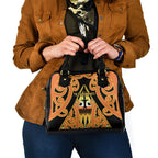 New Zealand Te Tairawhiti Shoulder Handbag Maori Koru Pattern