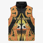 Personalised New Zealand Te Tairawhiti Sleeveless Puffer Jacket Maori Koru Pattern