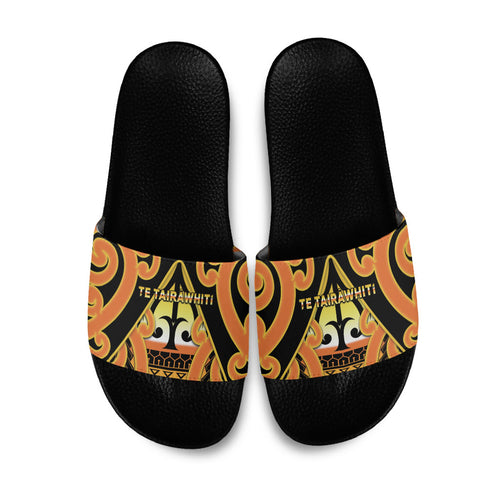 New Zealand Te Tairawhiti Slide Sandals Maori Koru Pattern