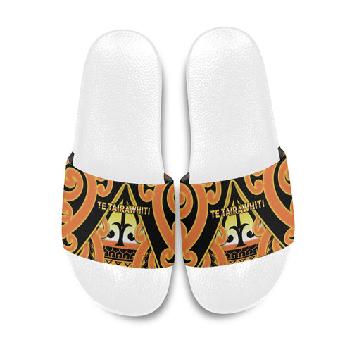 New Zealand Te Tairawhiti Slide Sandals Maori Koru Pattern