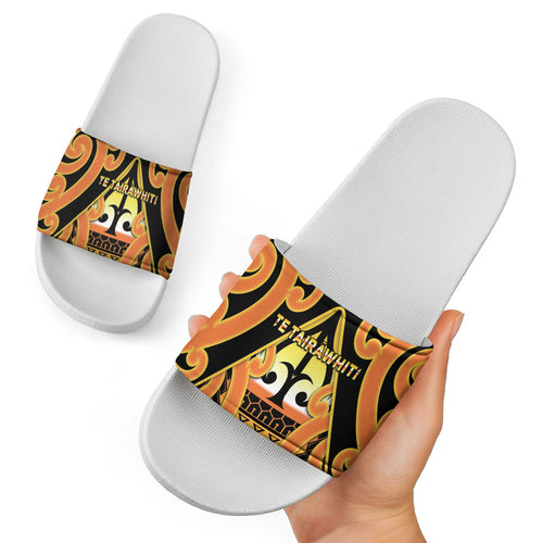 New Zealand Te Tairawhiti Slide Sandals Maori Koru Pattern
