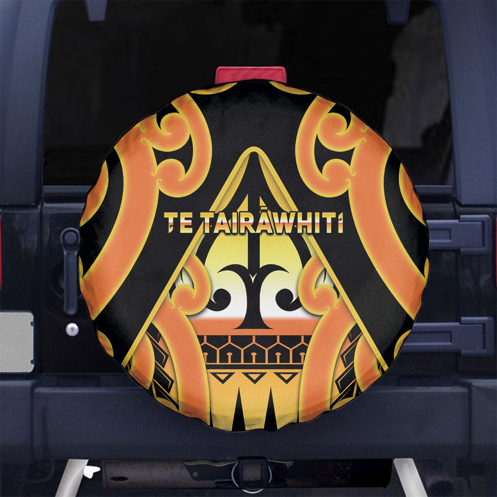 New Zealand Te Tairawhiti Spare Tire Cover Maori Koru Pattern