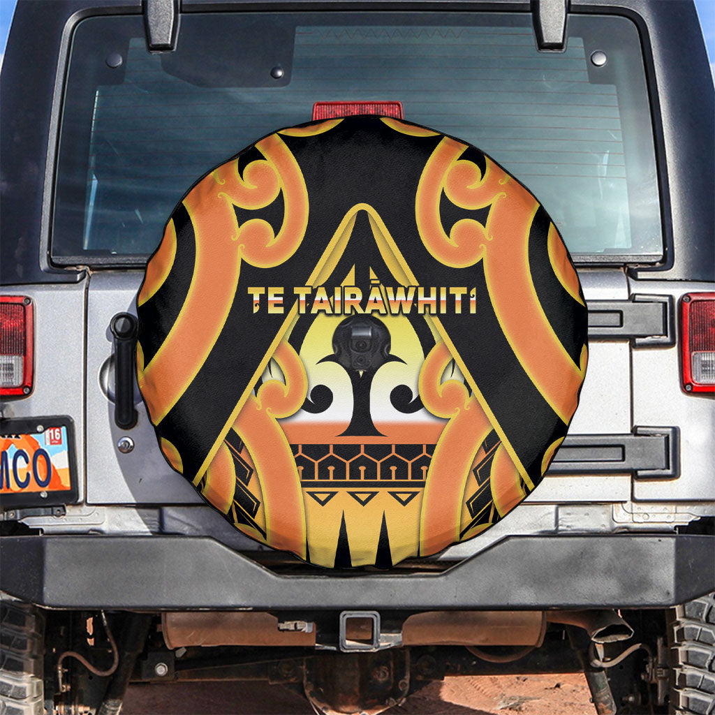 New Zealand Te Tairawhiti Spare Tire Cover Maori Koru Pattern