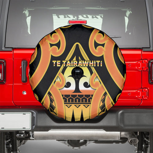 New Zealand Te Tairawhiti Spare Tire Cover Maori Koru Pattern