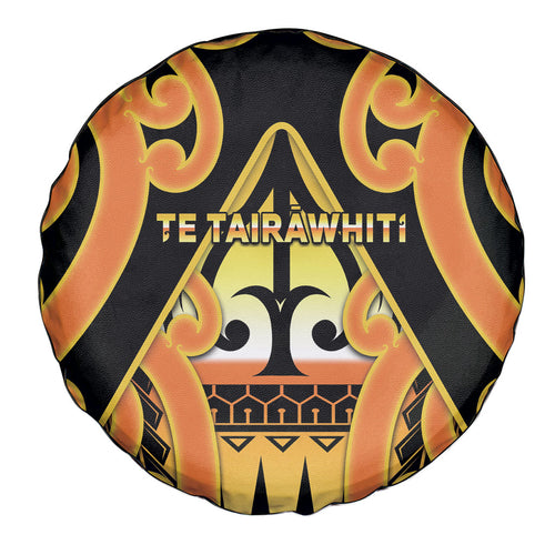 New Zealand Te Tairawhiti Spare Tire Cover Maori Koru Pattern