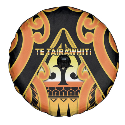 New Zealand Te Tairawhiti Spare Tire Cover Maori Koru Pattern