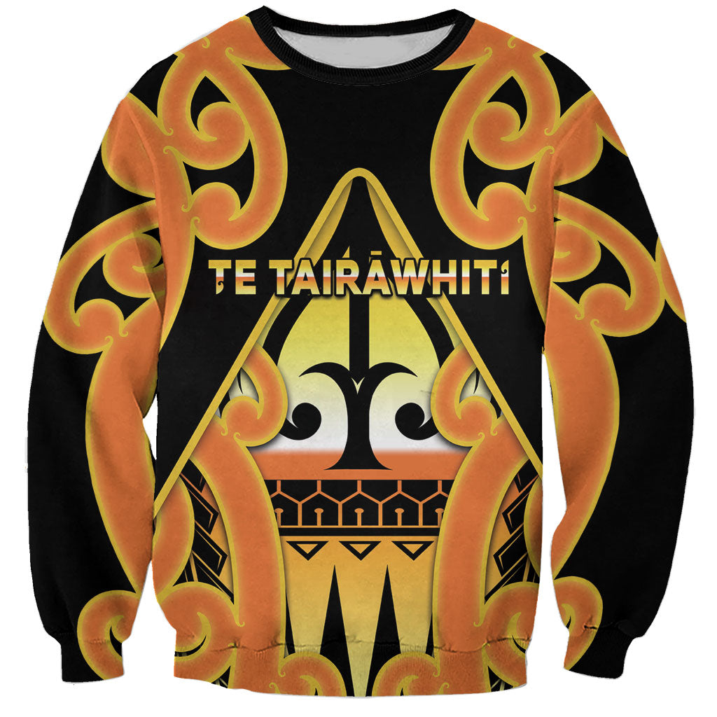 Personalised New Zealand Te Tairawhiti Sweatshirt Maori Koru Pattern