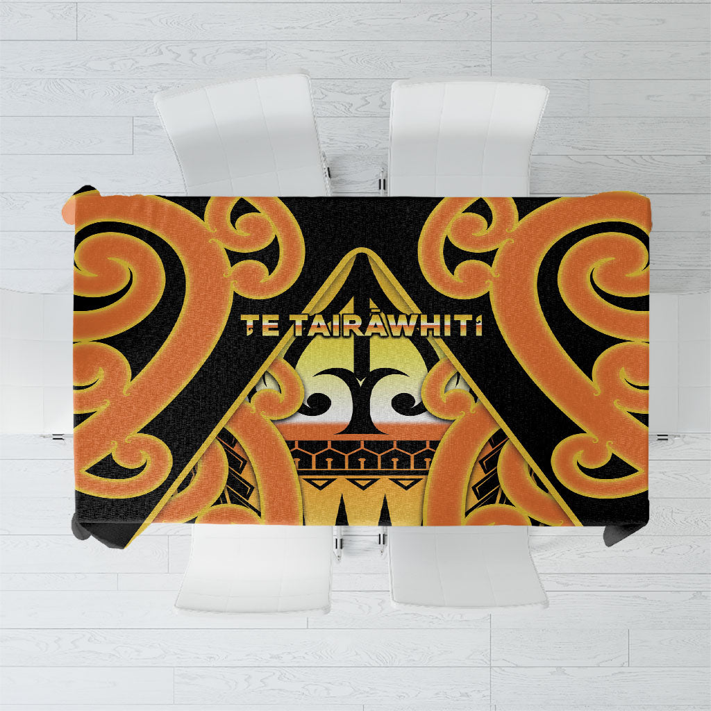 New Zealand Te Tairawhiti Tablecloth Maori Koru Pattern
