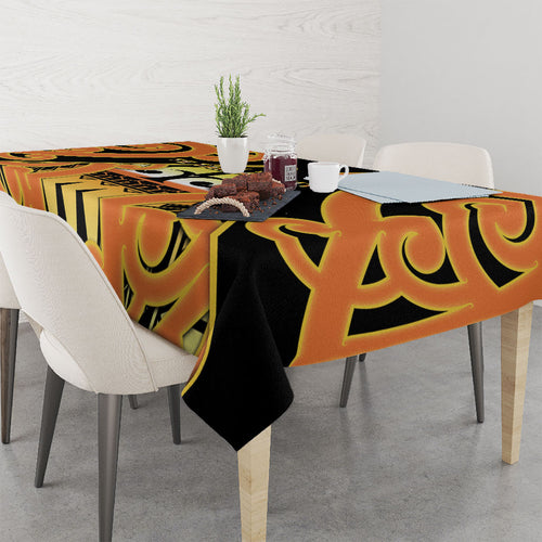 New Zealand Te Tairawhiti Tablecloth Maori Koru Pattern