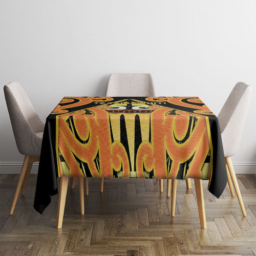 New Zealand Te Tairawhiti Tablecloth Maori Koru Pattern