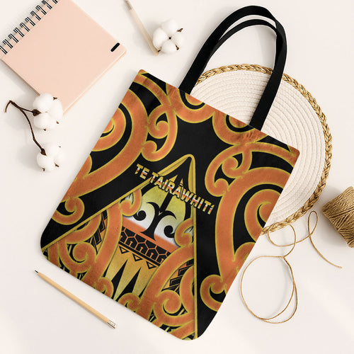 New Zealand Te Tairawhiti Tote Bag Maori Koru Pattern