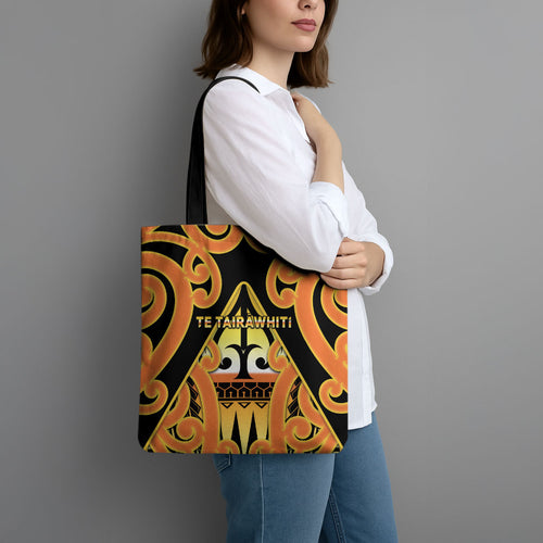 New Zealand Te Tairawhiti Tote Bag Maori Koru Pattern