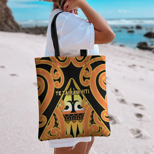 New Zealand Te Tairawhiti Tote Bag Maori Koru Pattern