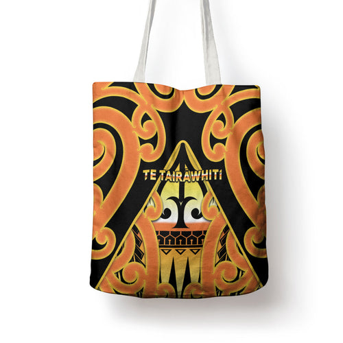 New Zealand Te Tairawhiti Tote Bag Maori Koru Pattern