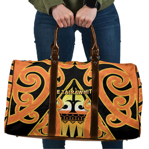 New Zealand Te Tairawhiti Travel Bag Maori Koru Pattern