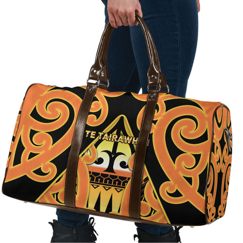 New Zealand Te Tairawhiti Travel Bag Maori Koru Pattern