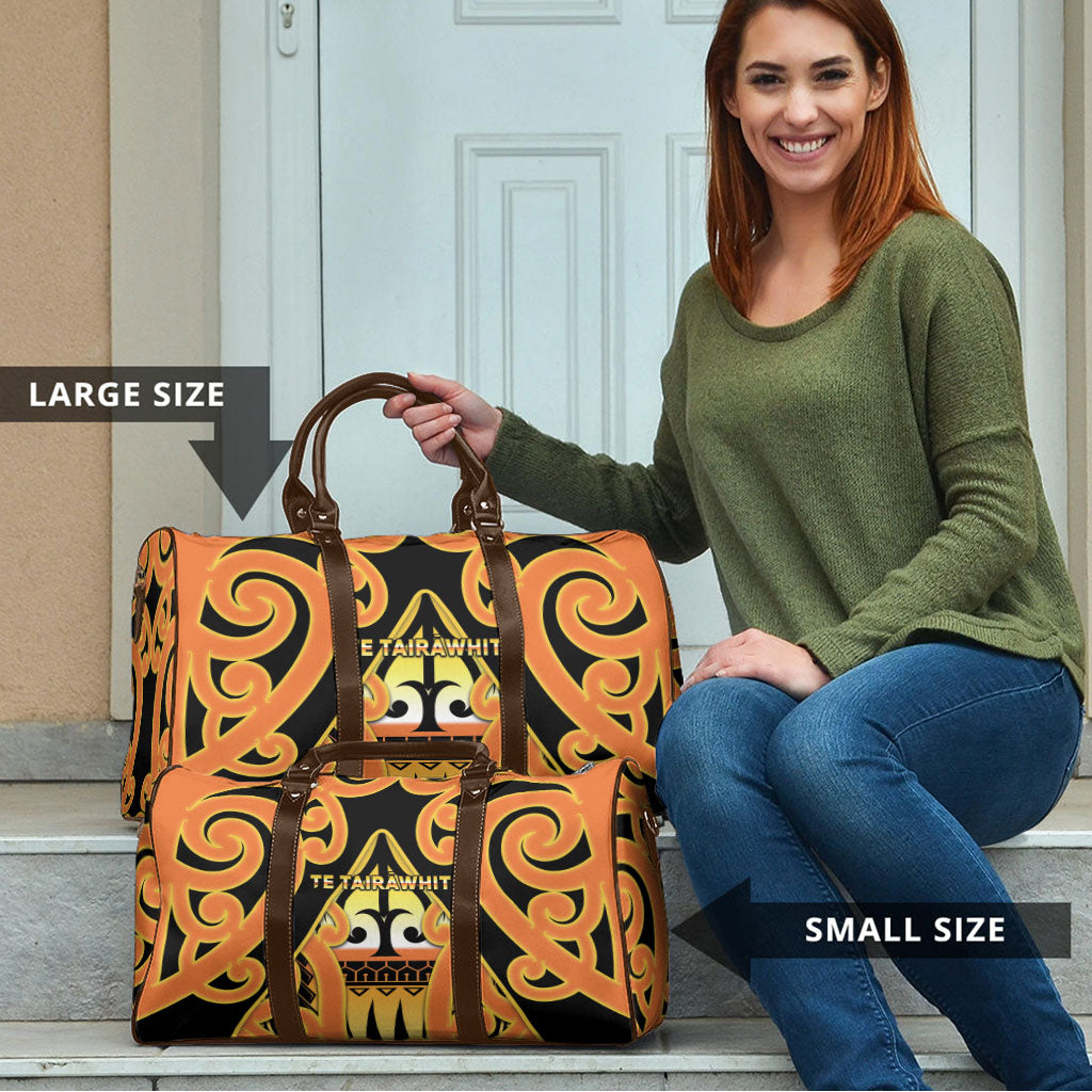 New Zealand Te Tairawhiti Travel Bag Maori Koru Pattern