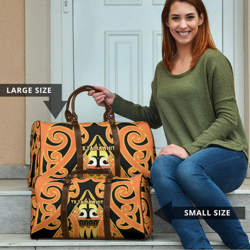 New Zealand Te Tairawhiti Travel Bag Maori Koru Pattern