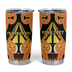 Personalised New Zealand Te Tairawhiti Tumbler Cup Maori Koru Pattern