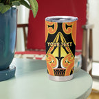 Personalised New Zealand Te Tairawhiti Tumbler Cup Maori Koru Pattern