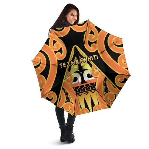 New Zealand Te Tairawhiti Umbrella Maori Koru Pattern