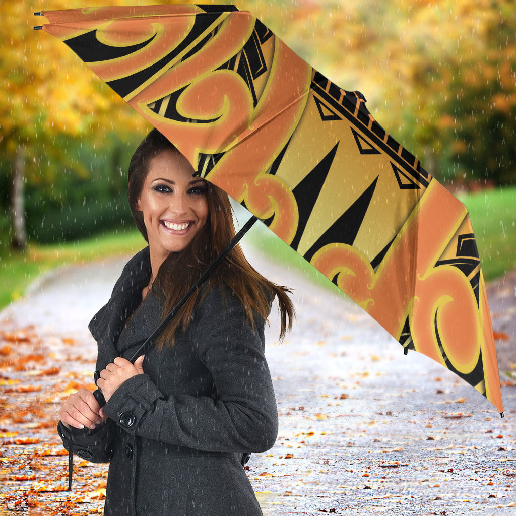 New Zealand Te Tairawhiti Umbrella Maori Koru Pattern