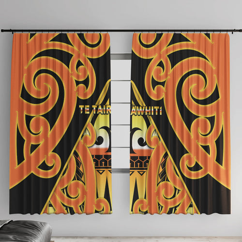 New Zealand Te Tairawhiti Window Curtain Maori Koru Pattern