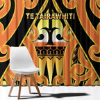 New Zealand Te Tairawhiti Window Curtain Maori Koru Pattern