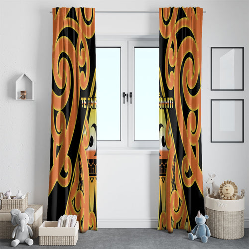 New Zealand Te Tairawhiti Window Curtain Maori Koru Pattern