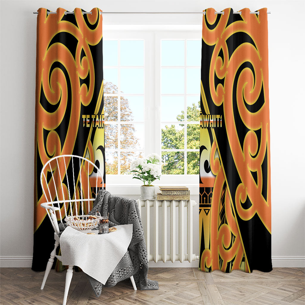New Zealand Te Tairawhiti Window Curtain Maori Koru Pattern