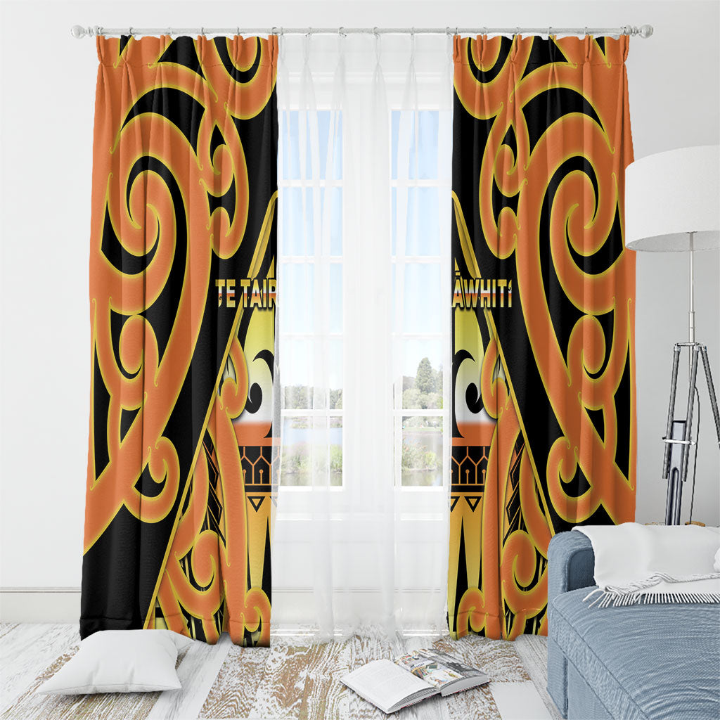 New Zealand Te Tairawhiti Window Curtain Maori Koru Pattern
